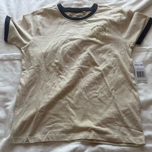 True Religion Beige and Black Women's Jersey Top